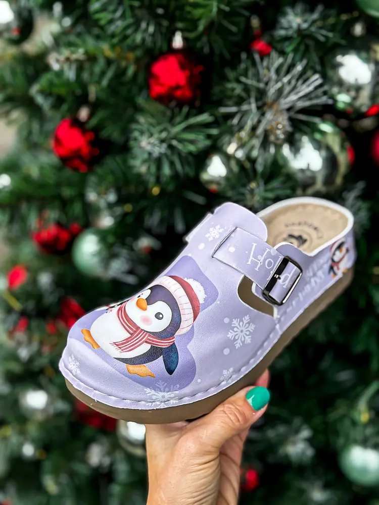 Vzorované zdravotnícke šľapky PINGUINE+ - next