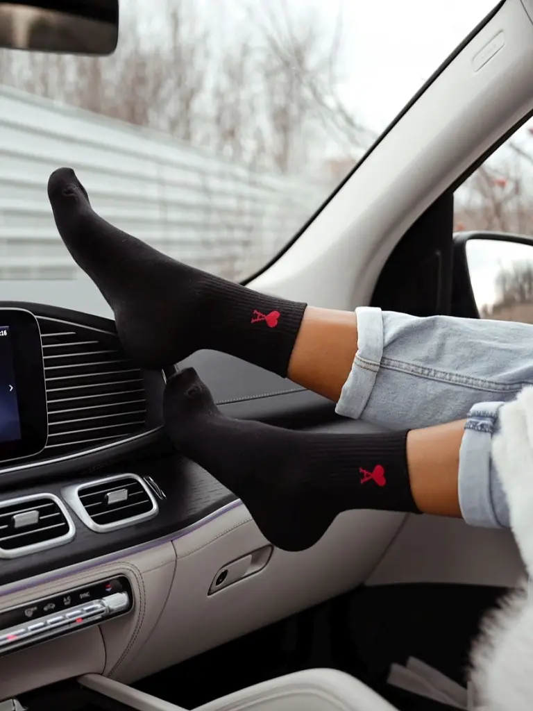 Čierne dámske ponožky ACE