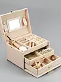 Organizér na šperky - púdrová farba