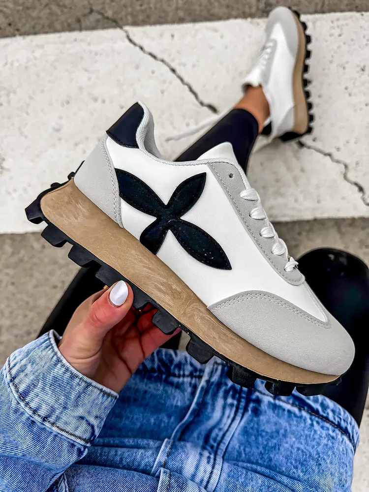 Dámske tenisky so strieborným doplnkom JILIAN- - next