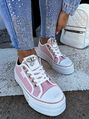 Baby pink platformové tenisky PILAR