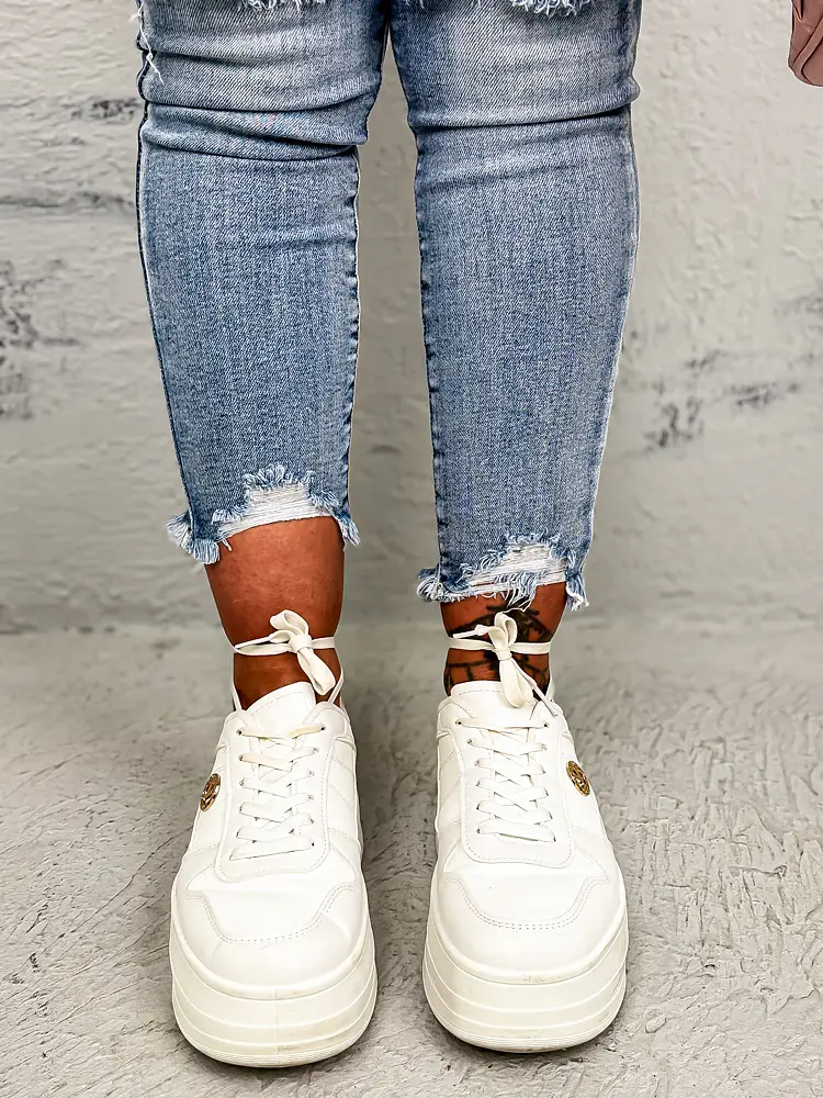 Modré roztrhané skinny rifle - next