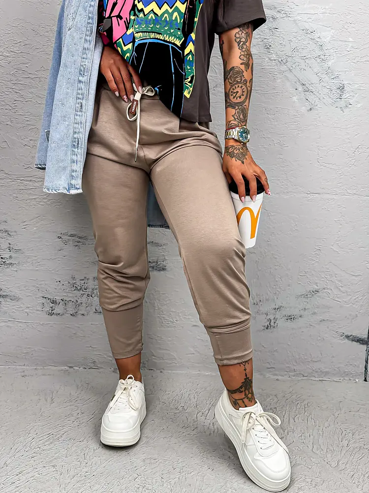 Športovo-elegantné nohavice s gumeným pásom FELDA - next