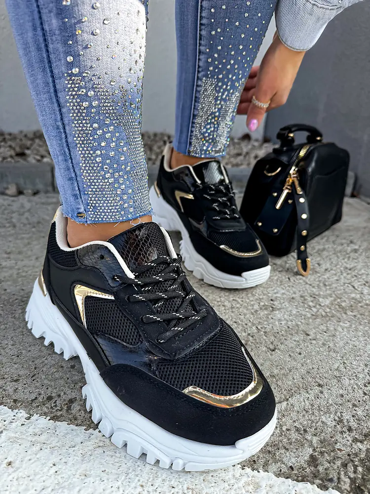 Čierne dámske tenisky MANARA+