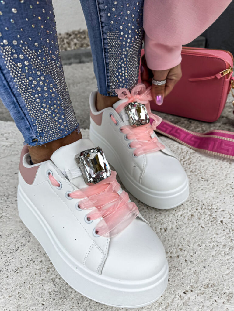 Biele platformové tenisky s ozdobou MAIDA - next