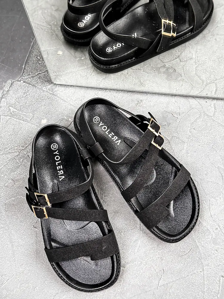 Čierne dámske sandále SAFIA - next