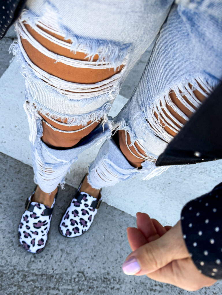 Vzorované šľapky PERDY - next