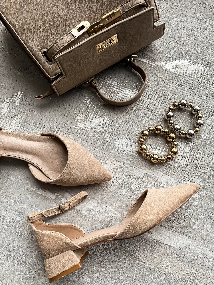 Béžové sandále MILUNA-