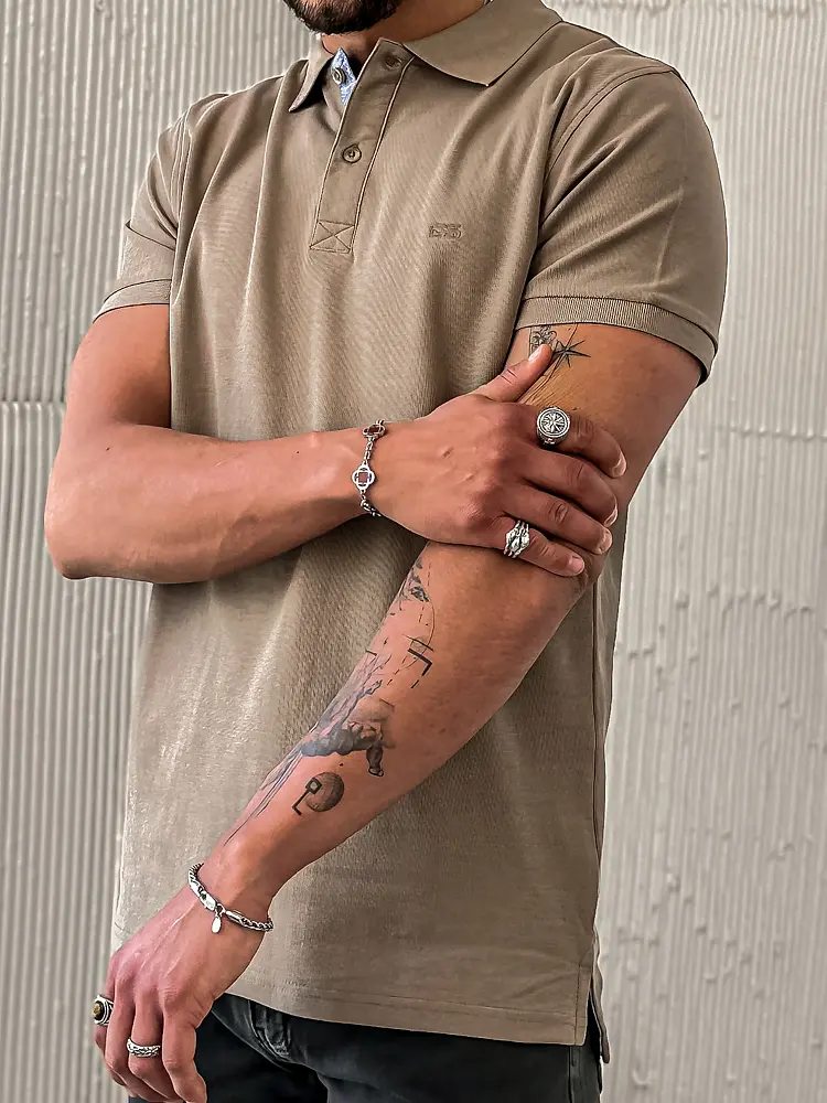 Hnedé pánske polotričko - next