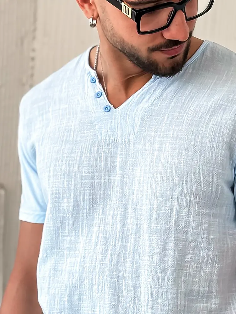 Modré pánske tričko - next