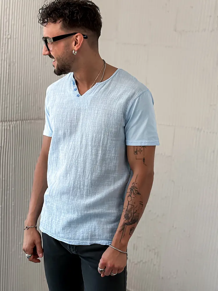 Modré pánske tričko