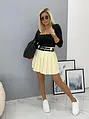 Plisovaná mini sukňa s 2 opaskami HERMIA