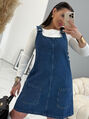 Denim šaty bez rukávov SERON