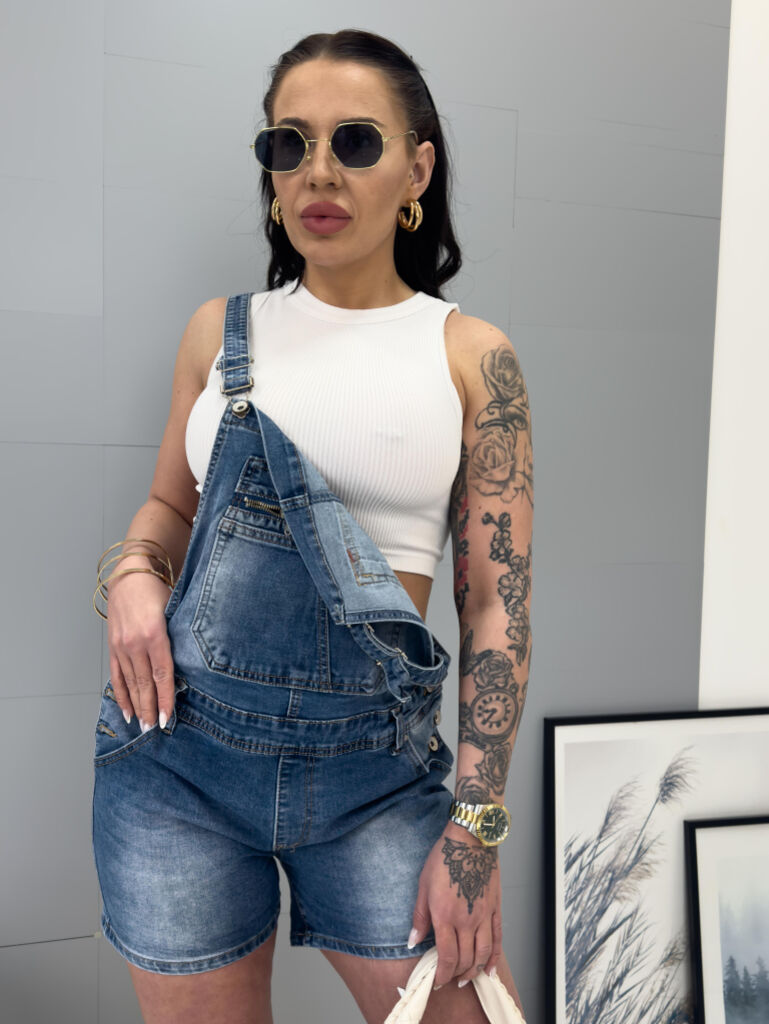 Denim šortky na traky DATOIL - next