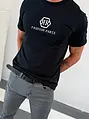 Čierne pánske tričko s potlačou