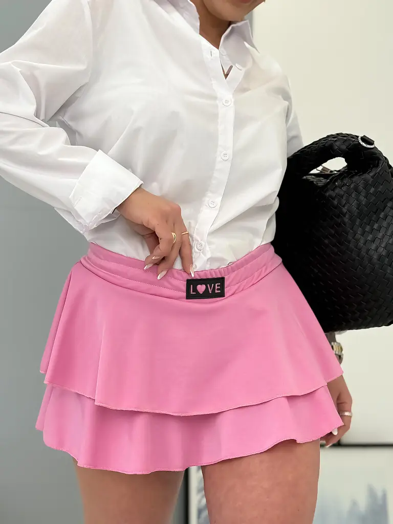 Tenisová skort sukňa s gumeným pásom ANGELA