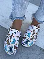 Vzorované zdravotnícke šľapky BEYAZ