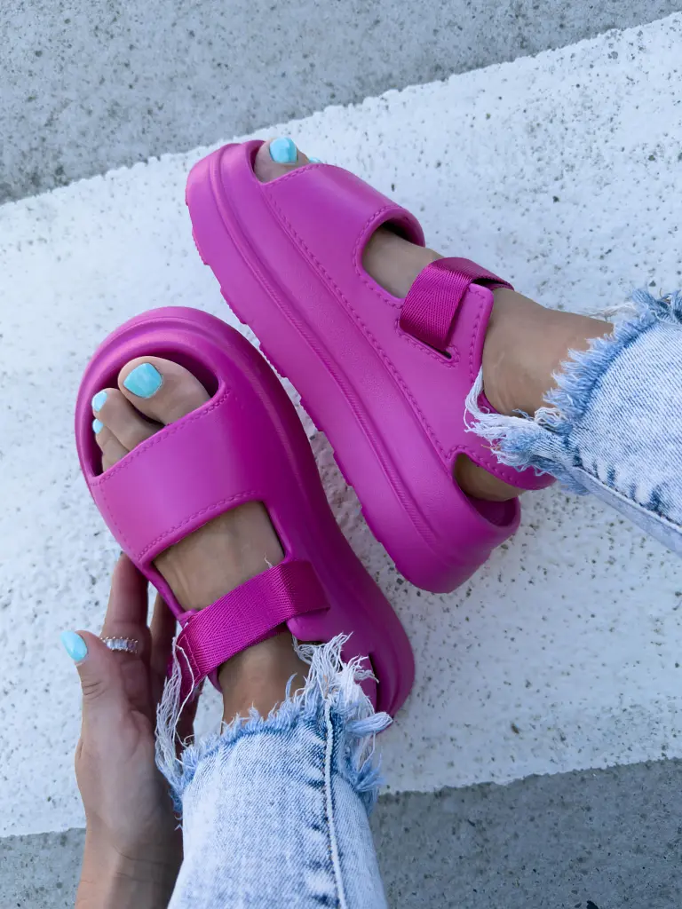 Ultraľahké gumené sandále na suchý zips ZURI