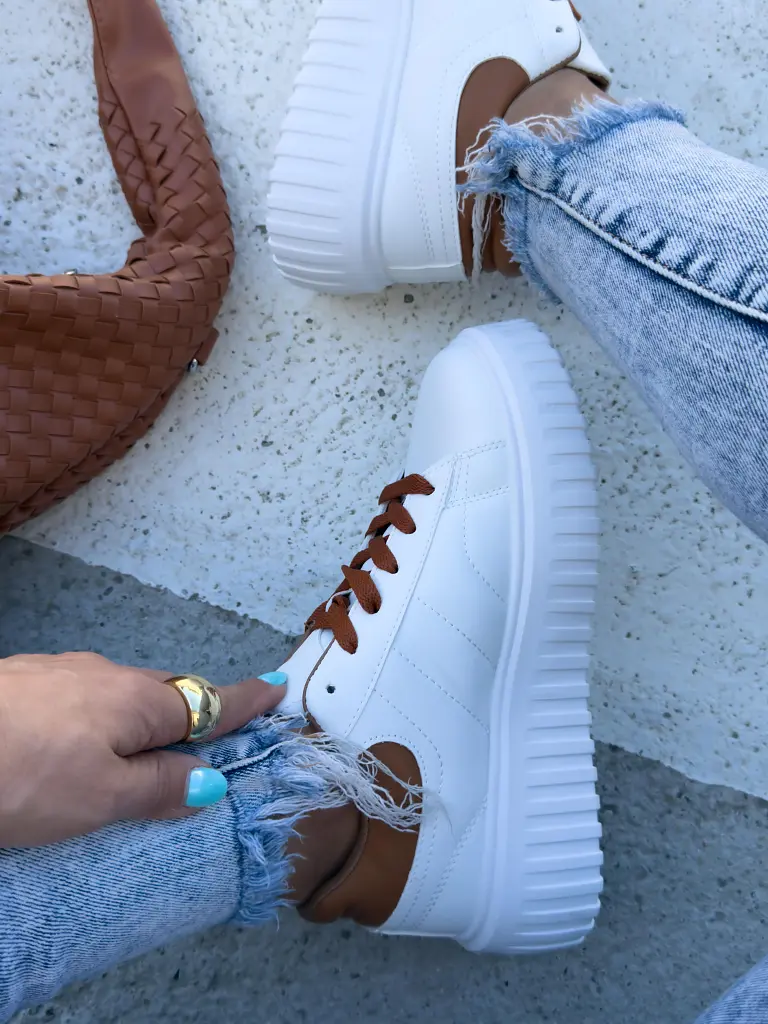 Biele dámske tenisky INDIRA-