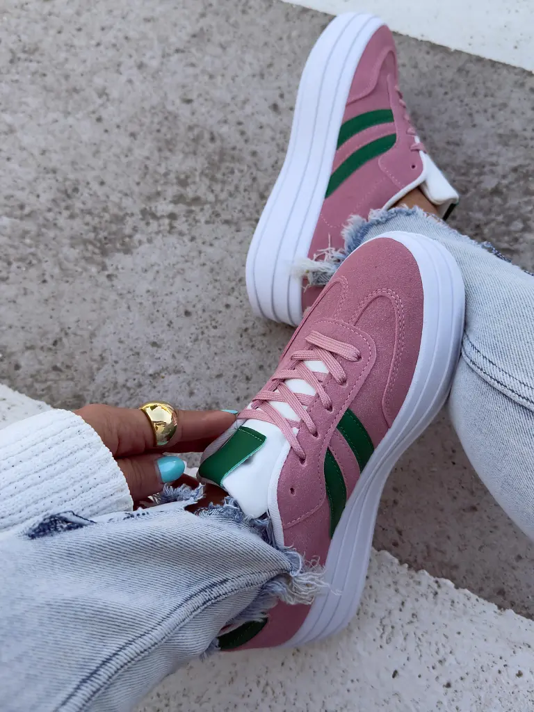 Ružové platformové tenisky ELIANA - next