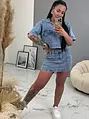 Krátky denimový top BRILLA