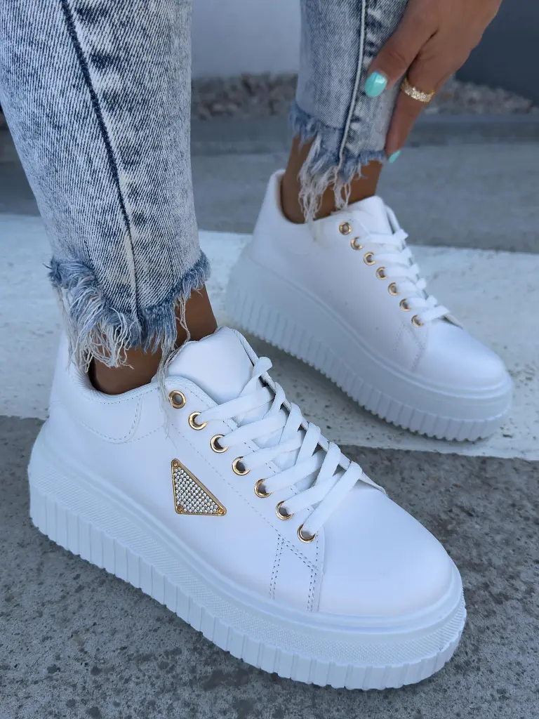 Platformové tenisky so zlatými detailmi MORISHA-