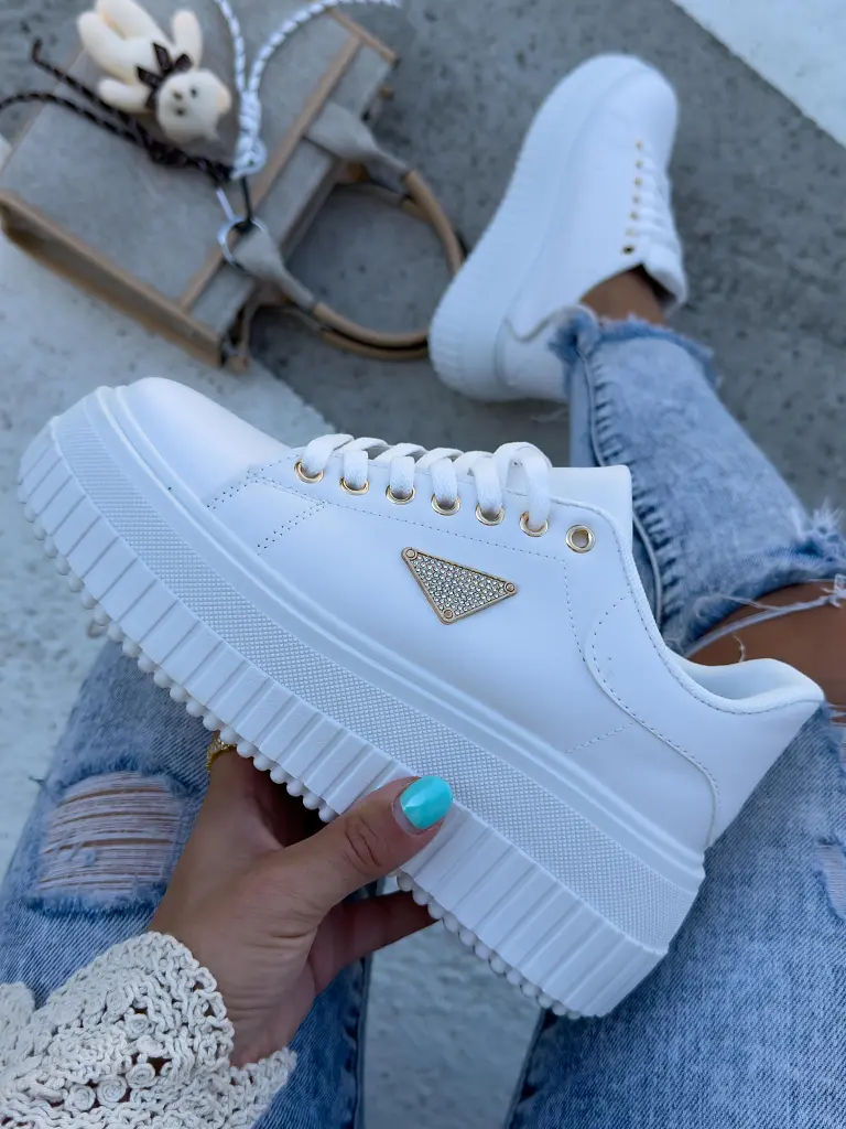 Platformové tenisky so zlatými detailmi MORISHA- - next