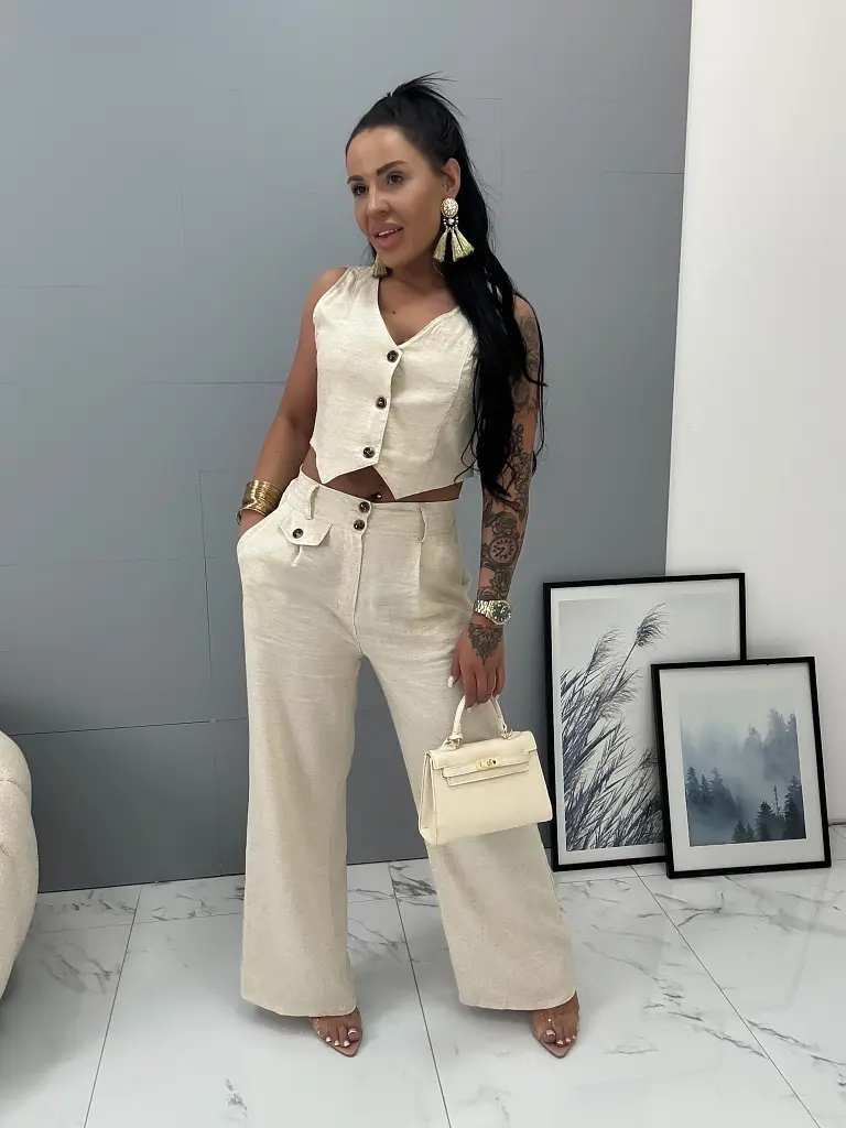 Elegantný dámsky ľanový komplet LYNER - next