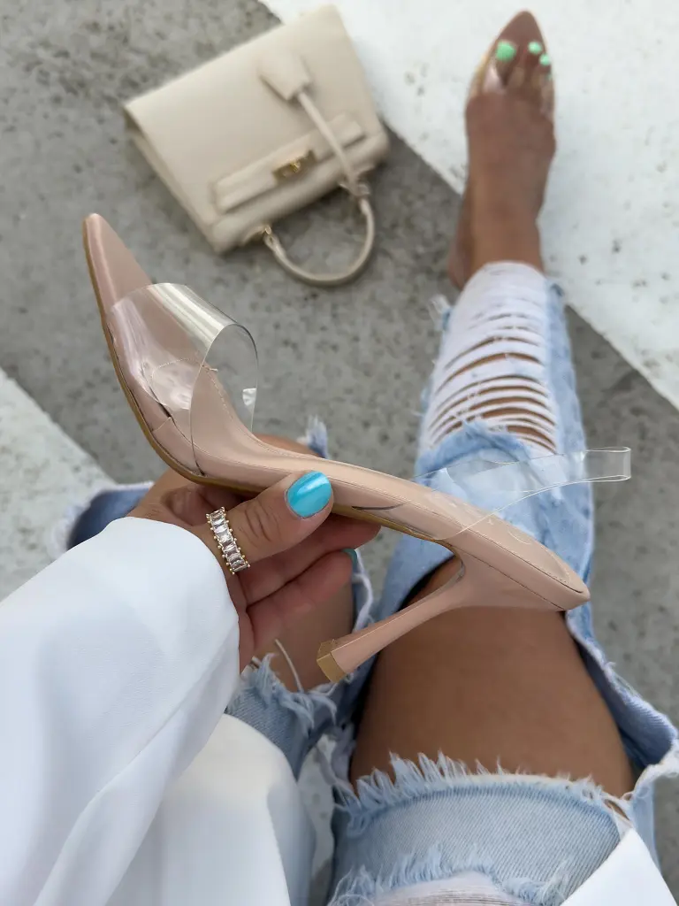 Transparentné sandále NOREL- - next