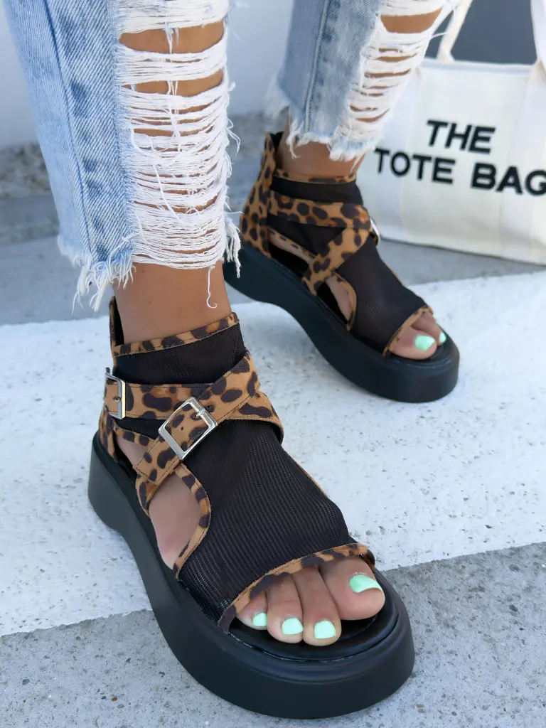 Leopardie dámske sandále ZINEB- - next