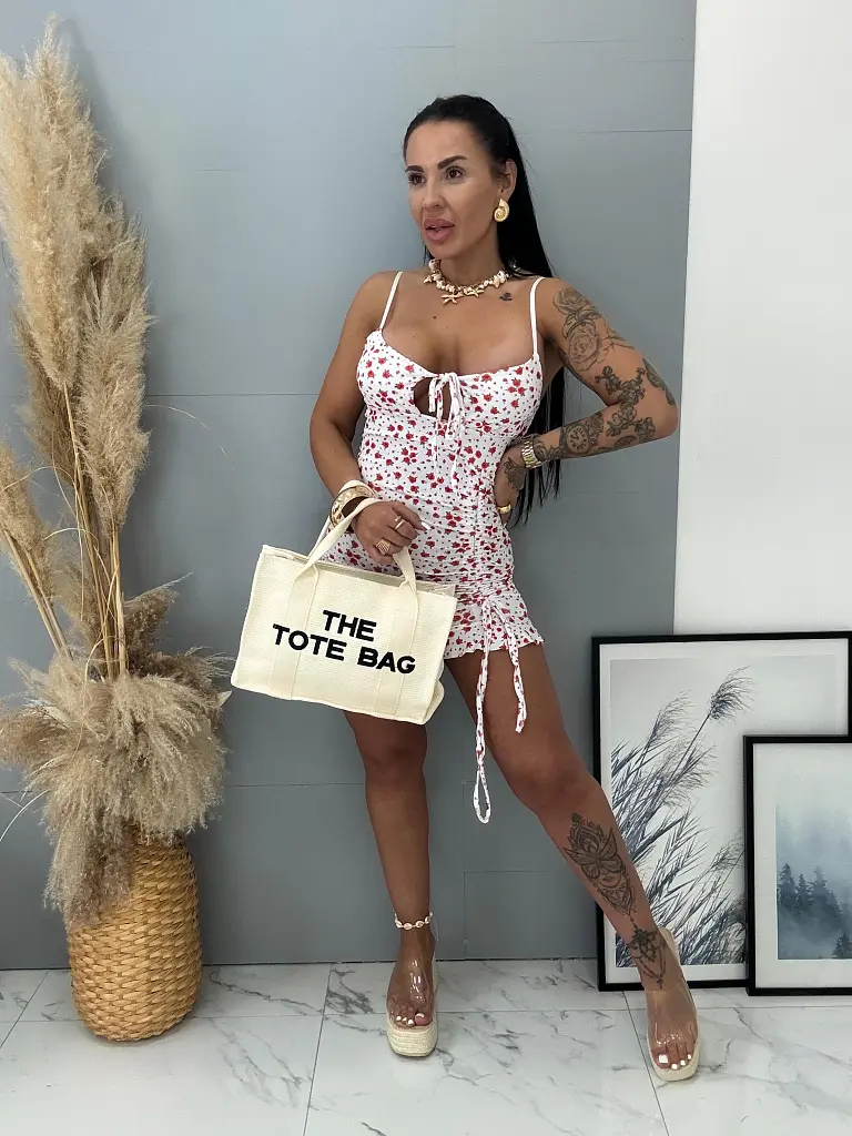 Kvetinové šaty z rebrovaného materiálu DOROTHY