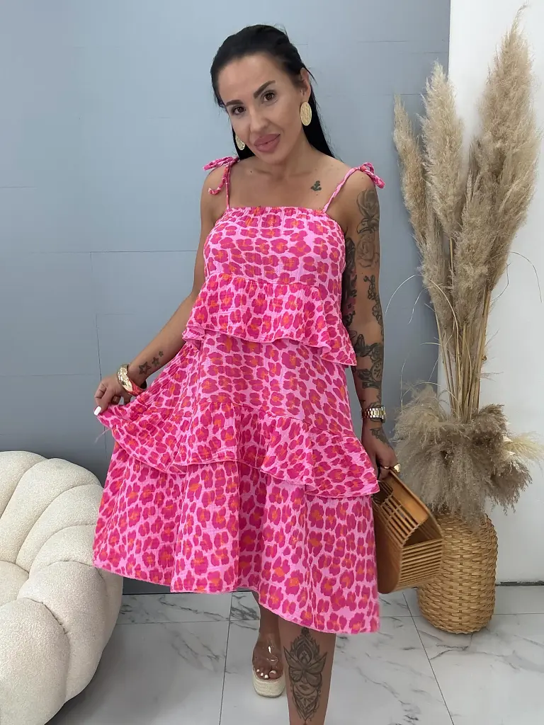 Mušelínové asymetrické šaty KAYA - next