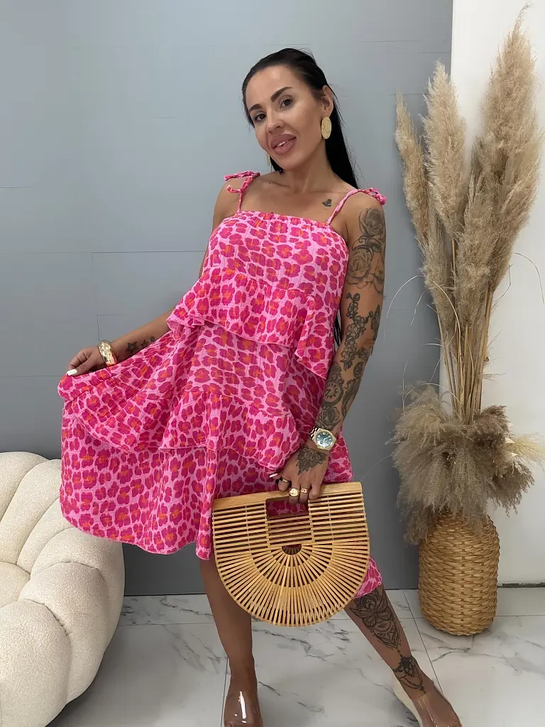 Mušelínové asymetrické šaty KAYA