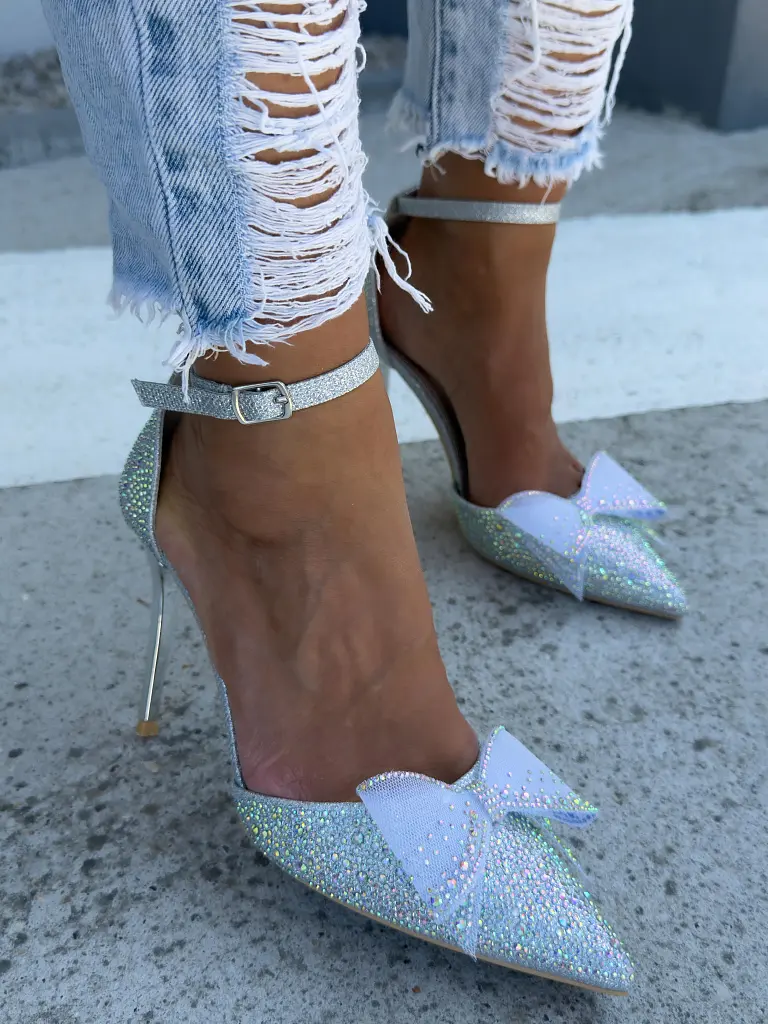 Lodičky s mašľou zdobené kamienkami LIBERTY - next