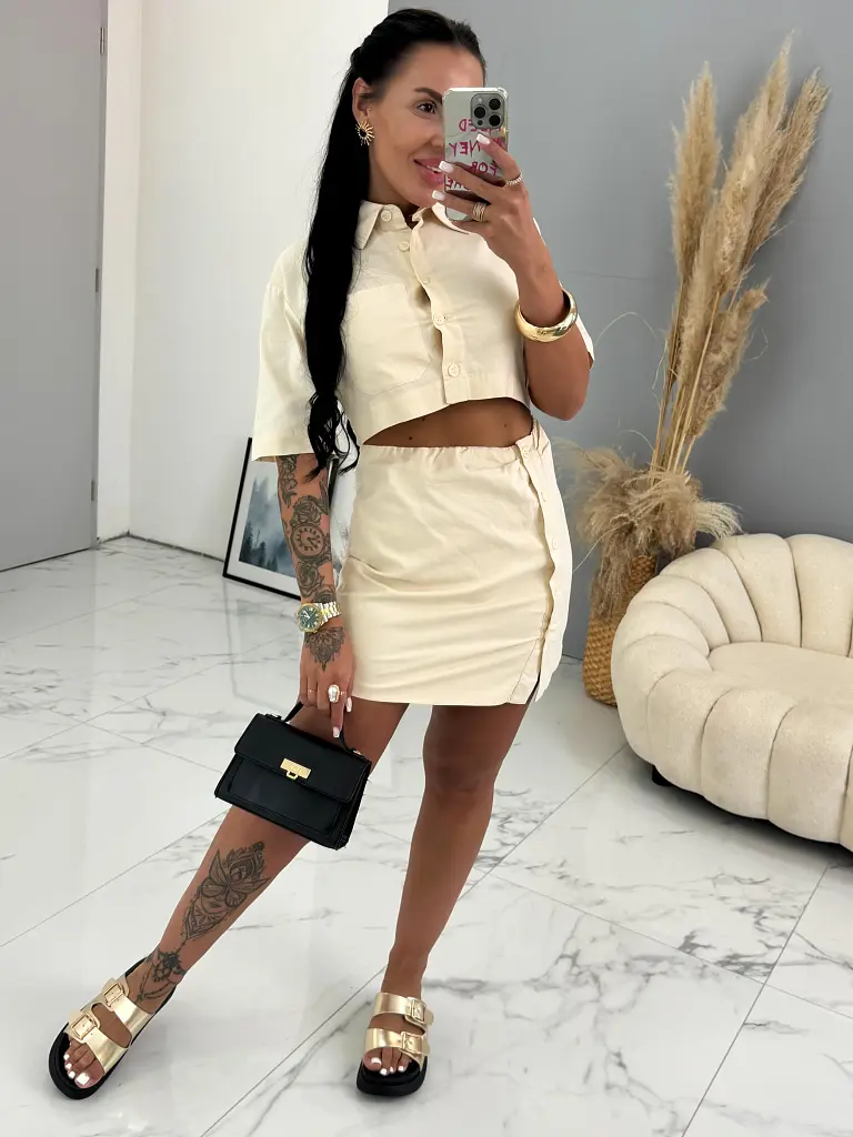 Košeľové cut-out šaty KATARA