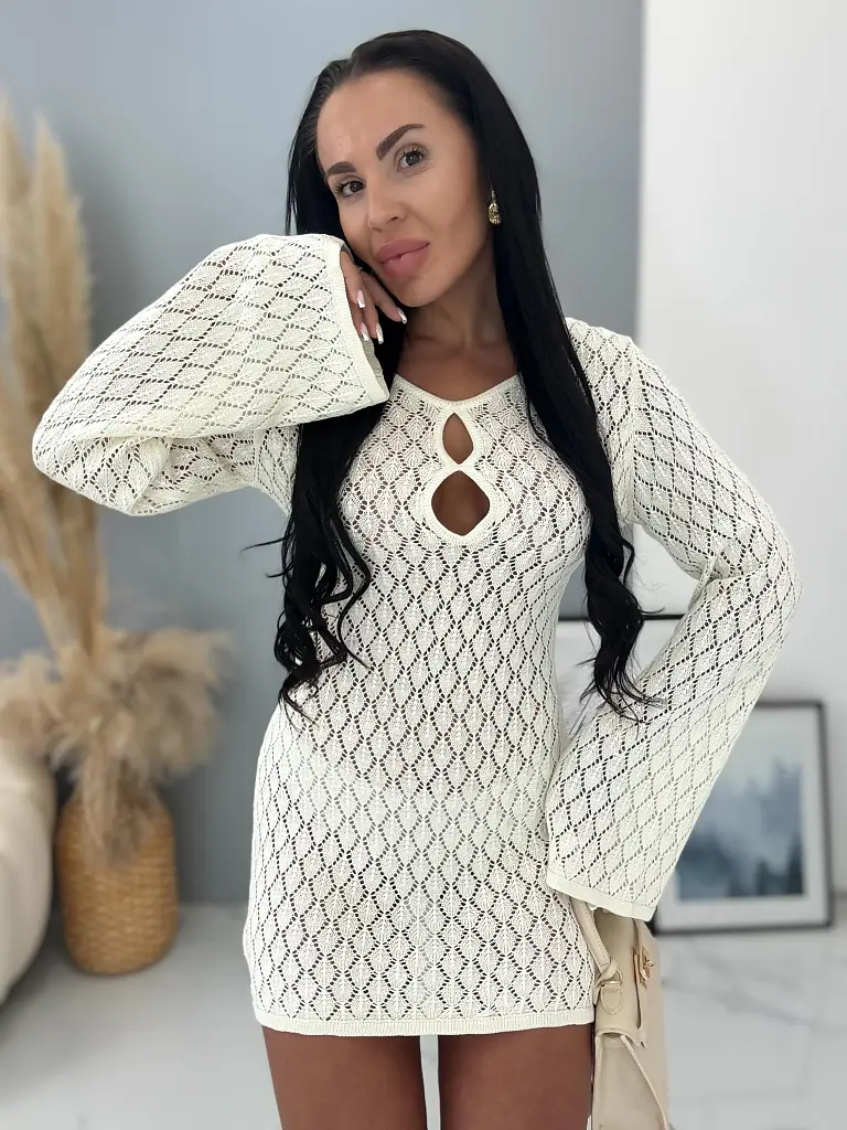 Plážové šaty s háčkovaným vzhľadom CARTER - next