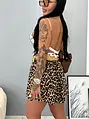 Leopardie šortky s opaskom ANDREA