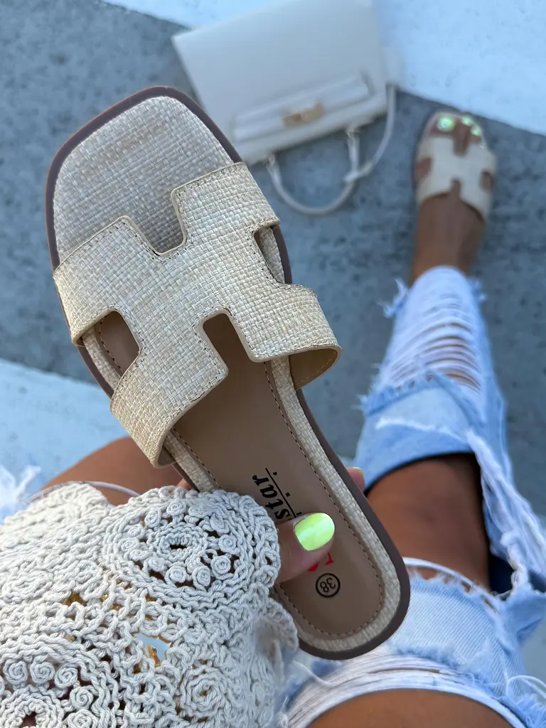 Béžové dámske šľapky MEREDITH- - next