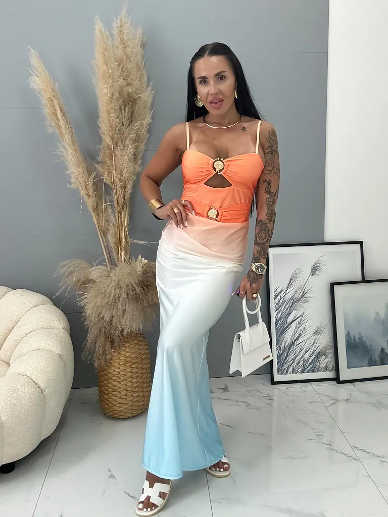 Dlhé šaty na ramienka ZAREEN