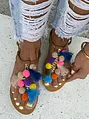 Sandále s pestrými ozdobami VEVINA+