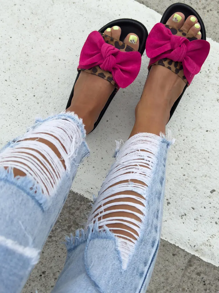 Dámske šľapky s mašľou CARIMA - next