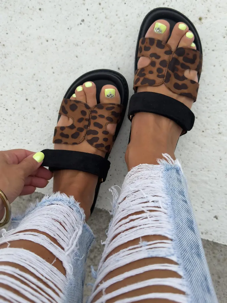 Leopardie dámske šľapky NEPTUNE- - next