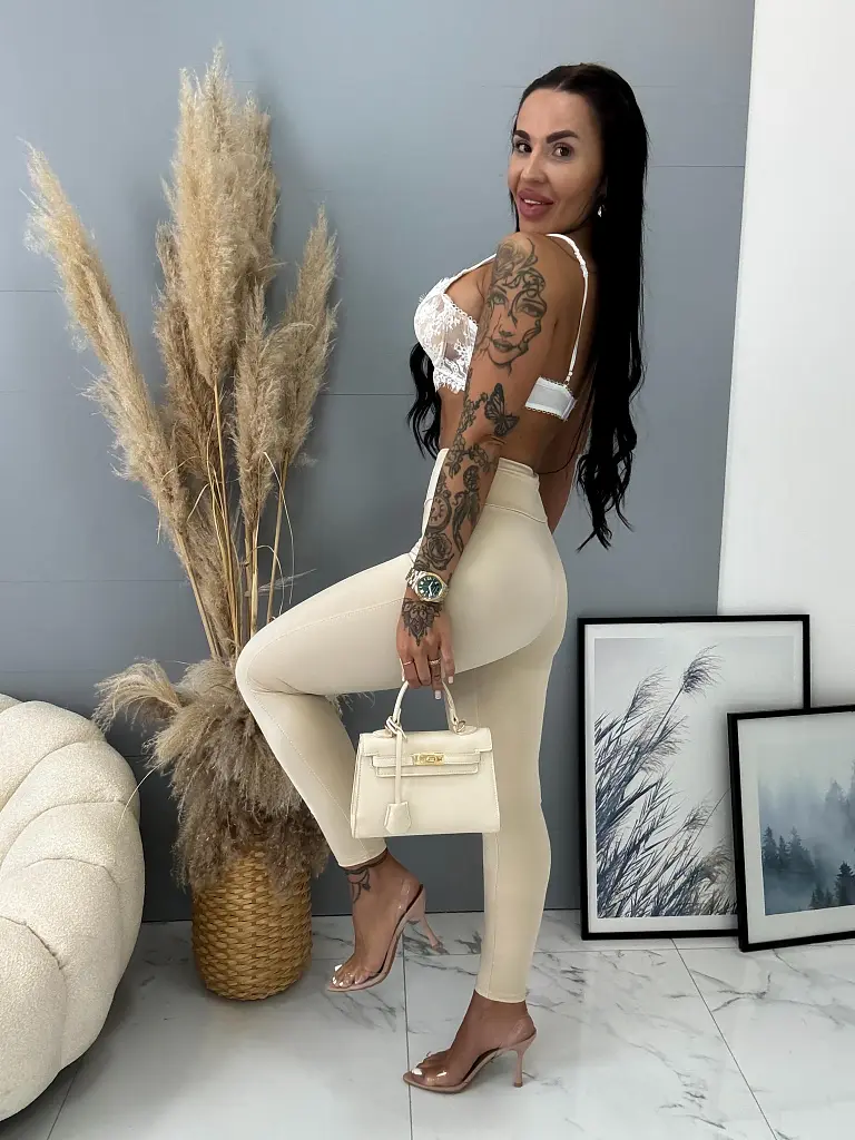 Legíny STARS s lesklým efektom - next