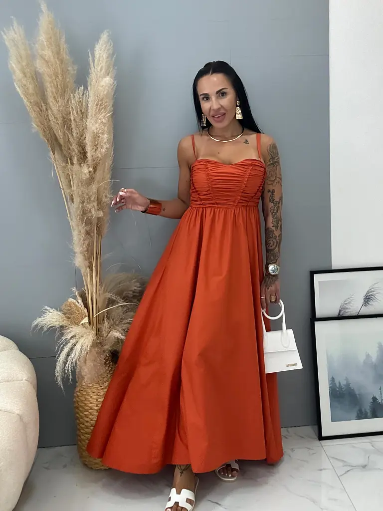 Dlhé šaty s odnímateľnými ramienkami ARELY - next