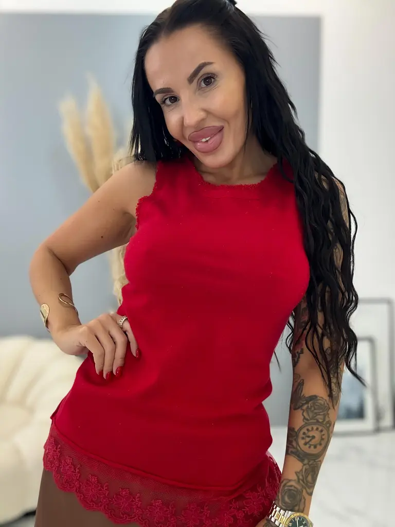 Dámske tričko s čipkou Daina+ - next