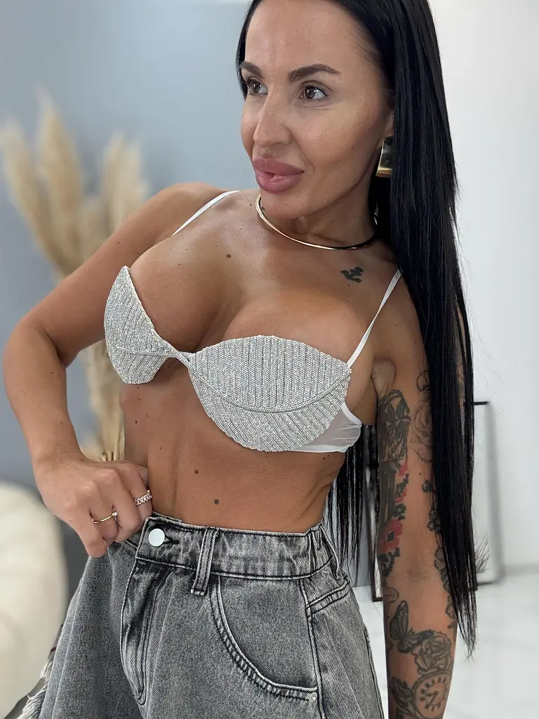 Bralet top s kamienkami ALANNA - next