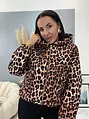 Prechodný leopardí bomber kabát PATTY+