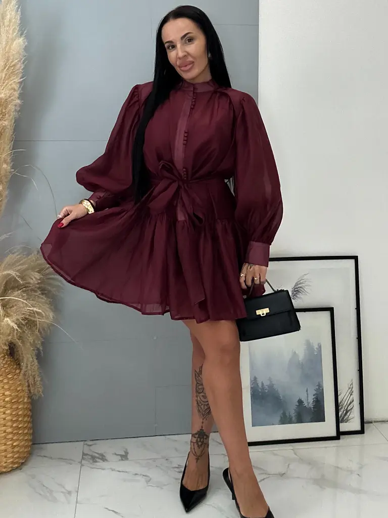 Lyocellové šaty s opaskom DEANA - next