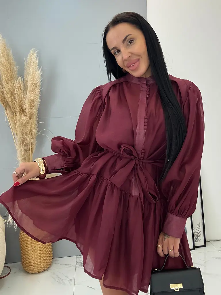 Lyocellové šaty s opaskom DEANA