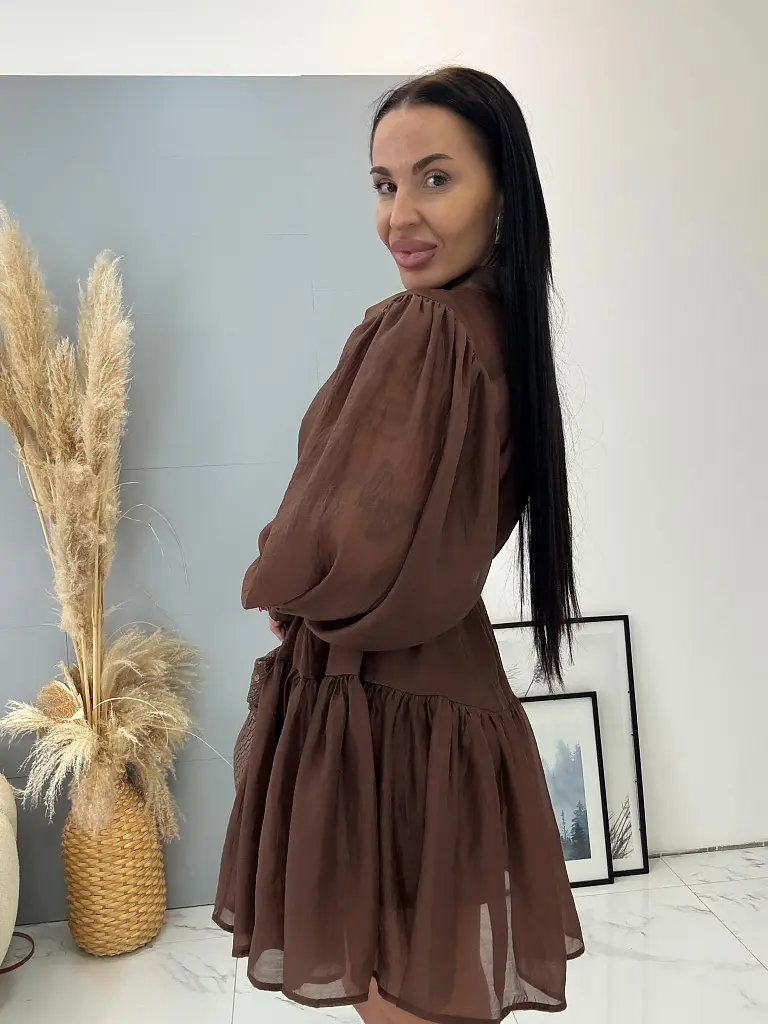 Lyocellové šaty s opaskom DEANA - next